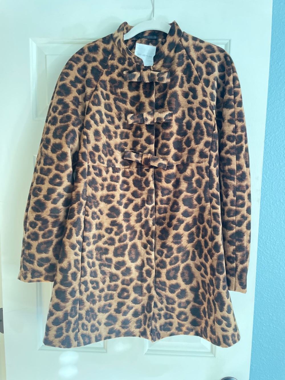 Avec les filles animal print coat size small